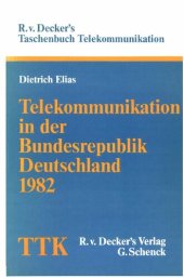 book Telekommunikation in der Bundesrepublik Deutschland 1982