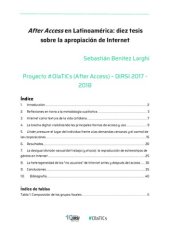 book After Access en Latinoamérica: diez tesis sobre la apropiación de Internet