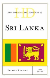 book Historical Dictionary of Sri Lanka