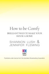 book How to be Comfy: Brilliant Ways to Make Your House a Home