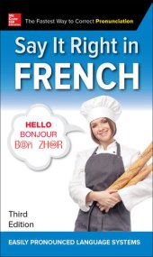 book Say It Right In French