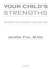 book Your Child's Strengths: A Guide for Parents and Teachers