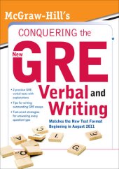 book McGraw-Hill's Conquering the New GRE Verbal and Writing