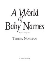 book A World of Baby Names