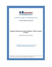 book Regulatory Design and Technical Efficiency: Public Transport in France