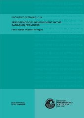 book PERSISTENCE OF UNEMPLOYMENT IN THE CANADIAN PROVINCES