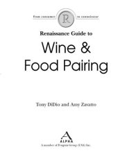 book The Renaissance Guide to Wine and Food Pairing