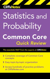 book CliffsNotes Statistics and Probability Common Core Quick Review