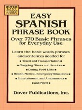 book Easy Spanish Phrase Book: Over 770 Basic Phrases for Everyday Use