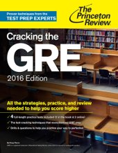 book Cracking the GRE with 4 Practice Tests, 2016 Edition