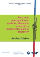 book Ética en la investigación en gestión: relevancia, principios y lineamientos para su aplicación