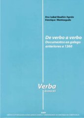 book De verbo a verbo. Documentos en galego anteriores a 1260