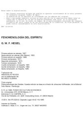 book Fenomenologîa del Espîritu 