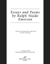 book Essays and Poems by Ralph Waldo Emerson