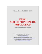 book Principe de population