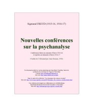 book Nouvelles conferences sur la psychanalyse