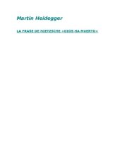 book La frase de Nietzsche Dios ha muerto