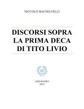 book Discorsi sopra la prima Deca di Tito Livio