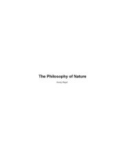 book Philosophy of Nature