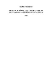 book Caso de paranoia contrario a la teoria psicoanalitica 