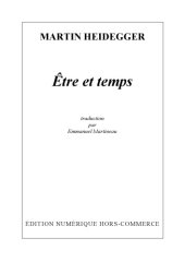 book Être et temps