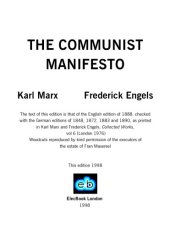 book The Communist Manifesto 