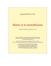 book Moise et le monotheisme