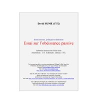 book Essai sur l'obeissance passive