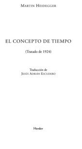 book El concepto de tiempo