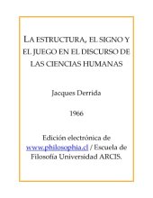 book Estructura signo juego en las ciencias humanas