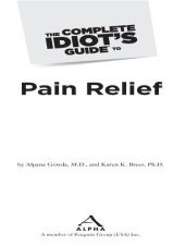 book The Complete Idiot's Guide to Pain Relief