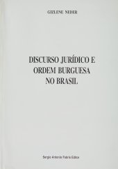 book Discurso Jurídico e Ordem Burguesa No Brasil