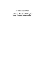 book A History of the Swedish People 2: From Renaissance to Revolution