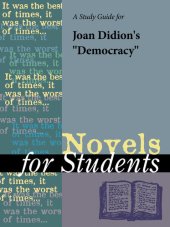 book A Study Guide for Joan Didion's "Democracy"