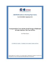 book Transportation Costs and the Social Savings of Railroads in Latin America. The Case of Peru