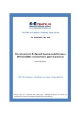 book Price dynamics in the Spanish housing market between 1995 and 2008. Evidence from a panel of provinces