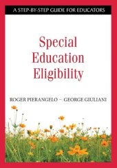 book Special Education Eligibility: A Step-by-Step Guide for Educators