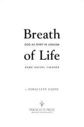 book Breath of Life: God as Spirit in Judaism