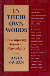 book In Their Own Words: Contemporary American Playwrights