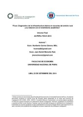 book Piura: Diagnóstico de la infraestructura básica en escuelas del ámbito rural y su relación con el rendimiento académico