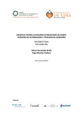 book VIOLENCIA CONTRA LAS MUJERES EN RELACIONES DE PAREJA: PATRONES DE VICTIMIZACIÓN Y TIPOLOGÍA DE AGRESORES INFORME FINAL