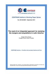 book The need of an integrated approach for studying the mergers and acquisitions in Latin America