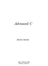 book Advanced C