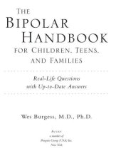 book The Bipolar Handbook for Children, Teens, and Families: Real-Life Questions with Up-To-Date Answers