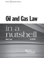 book Oil and Gas Law in a Nutshell