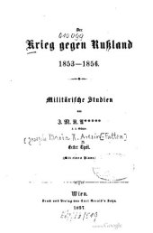 book Der Krieg gegen Rußland 1853-1856