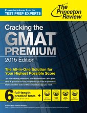 book Cracking the GMAT Premium Edition with 6 Computer-Adaptive Practice Tests, 2015