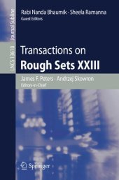 book Transactions on Rough Sets XXIII