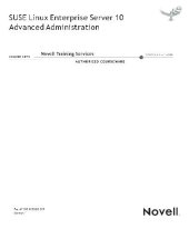 book SUSE Linux Enterprise Server 10. Advanced Administration