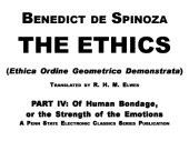 book The Ethics Pt 4 - Of Human Bondage Or The Strength Of The Emotions